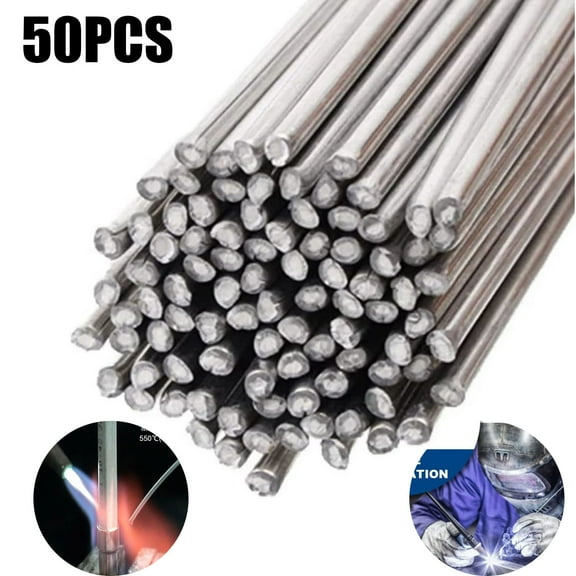 Siisll Easy Melt Flux-Cored Welding Rods, Aluminum, 1/16" x 13", 50 Pieces