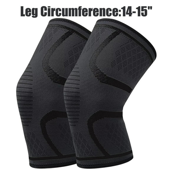 Siisll Knee Brace, 1 Pair Knee Compression Sleeve Support for Men Women, Knee Pads for Knee Pain, Running, Basketball, Workout, Sports, Meniscus Tear, Arthritis, Joint Pain Relief (m, Black)