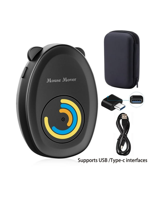 Siivton Beautiful Mouse Mover, Mouse Jiggler, Keeps PC Active, Undetectable, No Software, Moves Mouse Randomly Automatically,Supports USB/Type-c interfaces for Computer