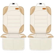 Siivton Car Seat Protector for Child Car Seat, Car Seat Cushion for Leather and Fabric Seats, 2 Mesh Pockets, Non-Slip Bottom, Waterproof Protectors for Vehicle