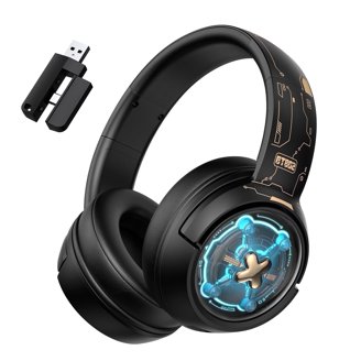 Siivton Wireless Gaming Headset with 2.4G Dongle & Bluetooth 5.3, 50mm Driver, 1000mAh Battery, 20H Playtime, Noise Cancelling Mic for PS5,PS4,Switch,PC,Phone