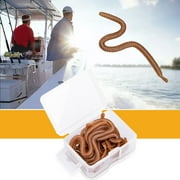Sijiali 1 Box Vivid Bionic Nereis Lures Freshwater Earthworm Soft Bait for Fishing