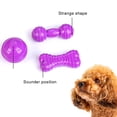 thumbnail image 1 of Sijiali 2Pcs Pet Dog Puppy Ball Barbell Bone Bite-resistant Sounder Play Game Chew Toy, 1 of 10