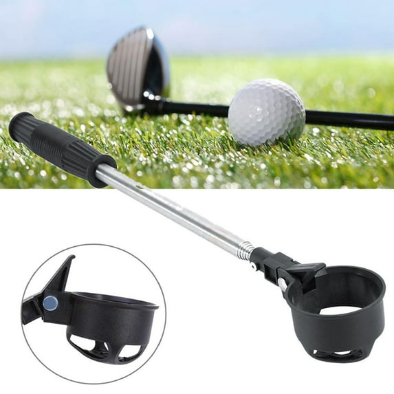 Sijiali Ball Retriever Telescopic Design Comfortable Grip Stainless Steel Practical Golf Ball Picker for New Golfer