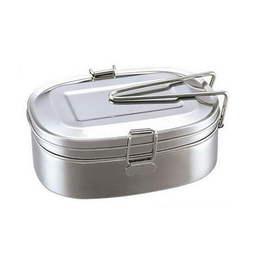 Sijiali Double Layers Bento Lunch Box Student Stainless Steel Food Storage Container