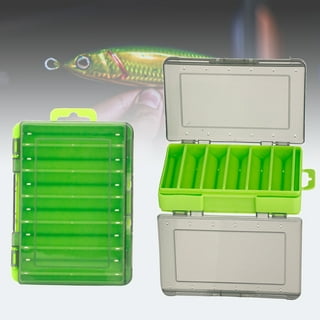 Unique Bargains Plastic Case Fishing Lure Bait Storage Angling Tackle Box  Container Clear 5PCS