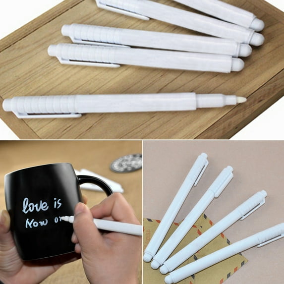 Sijiali Ink Liquid Chalk Pen Marker Erasable Removable for Menu Glass Window Blackboard