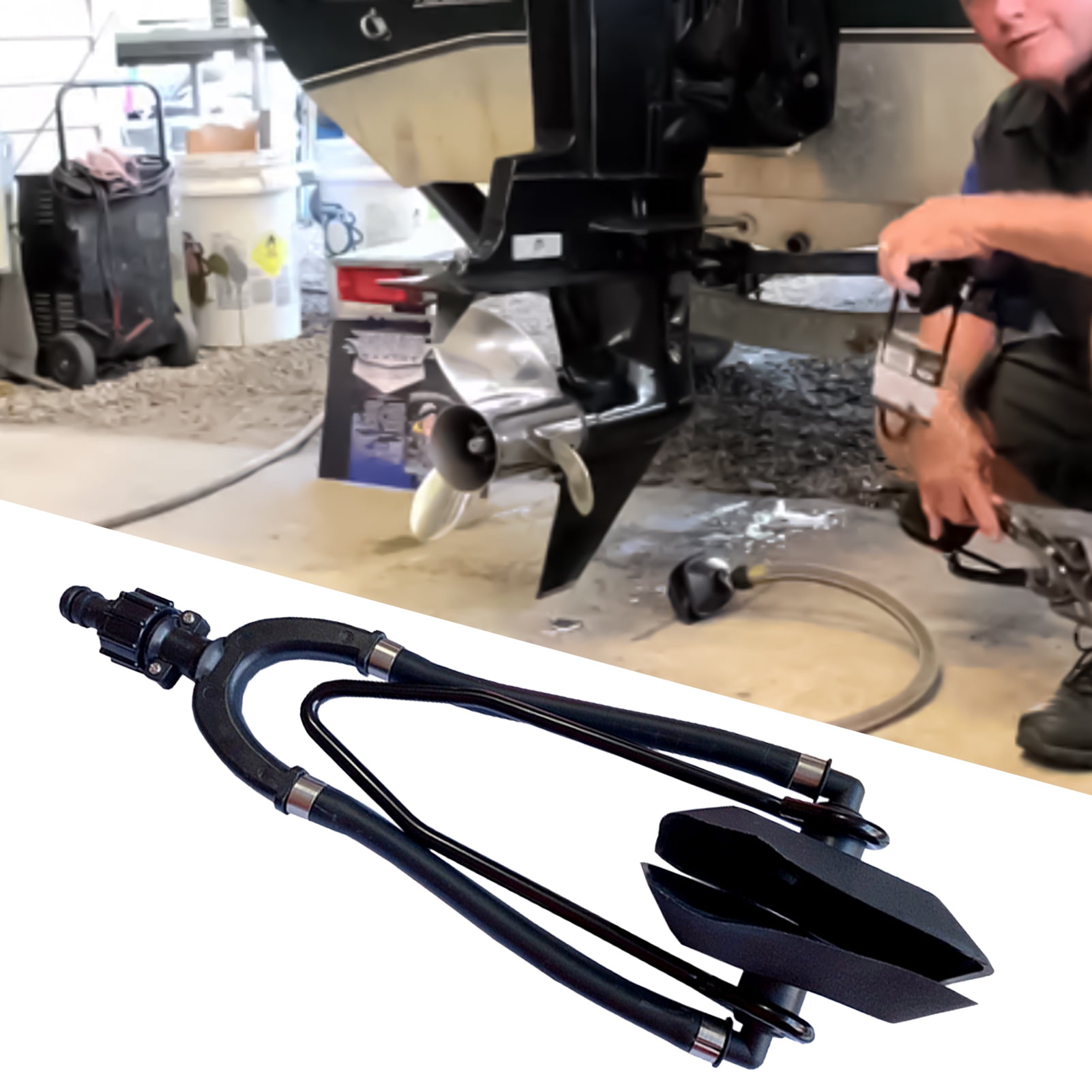 Sijiali Motor Flusher Rectangular Dual Water Feed Nylon Ear Muffs