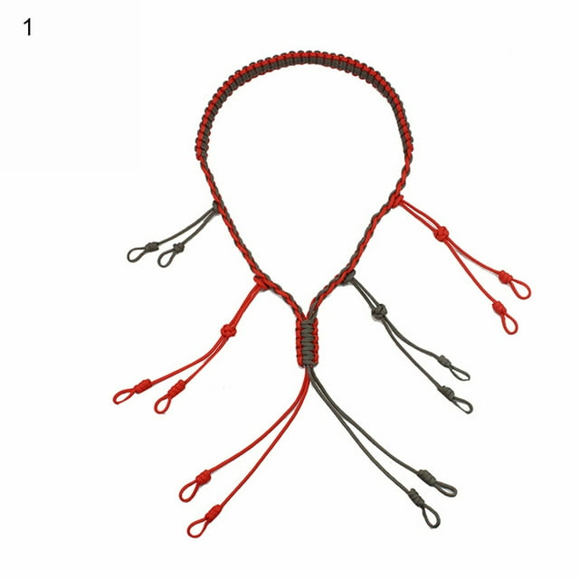 Sijiali Multifunctional Outdoor Hunting Whistle Lanyard Cord with 12 Knitting Rope