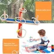 Sijiali Quoits Odorless Easy Storage Multi-color Wooden Quoits for Kids
