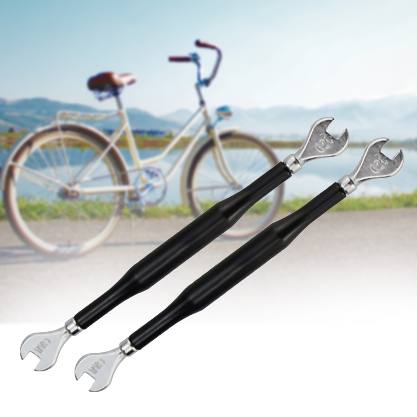 Sijiali Spoke Wrench Portable Antirust Metal Bicycle Wheel Spokes