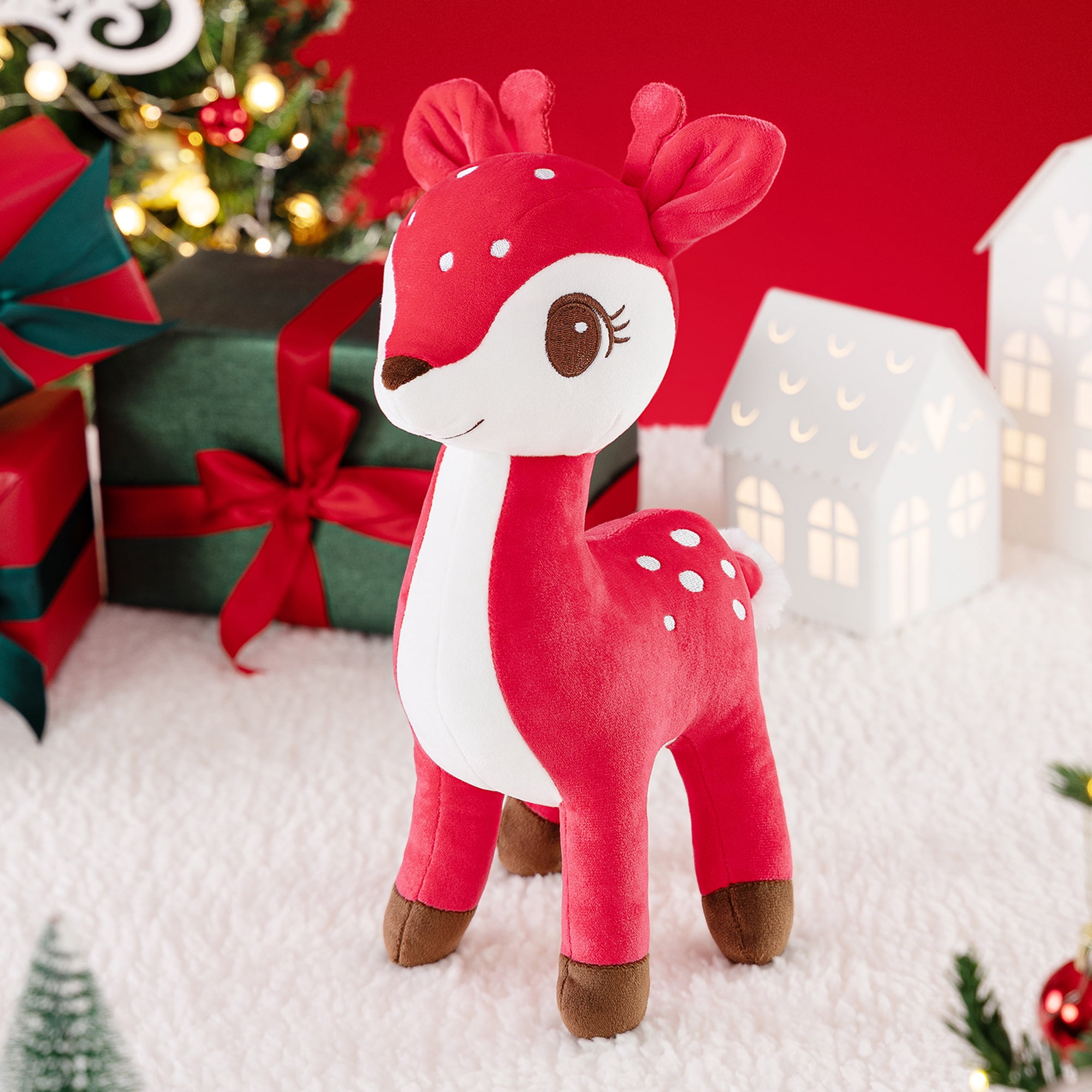 Dear Si Premium ぬいぐるみ 約30cm Sika Deer Stuffed Animal Toys Plush Christmas Deer Christmas
