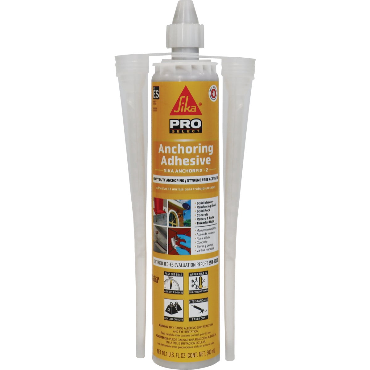 Sika Pro Select Super Strength Siliconized Acrylic Adhesive - 10.1 oz — Residential Use, Standard Application