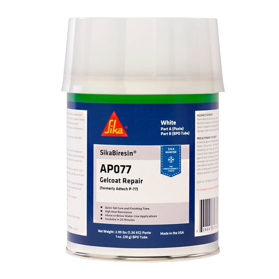 Sika SikaBiresin® AP077 + BPO Cream Hardener - White - Quart | Bundle of 5