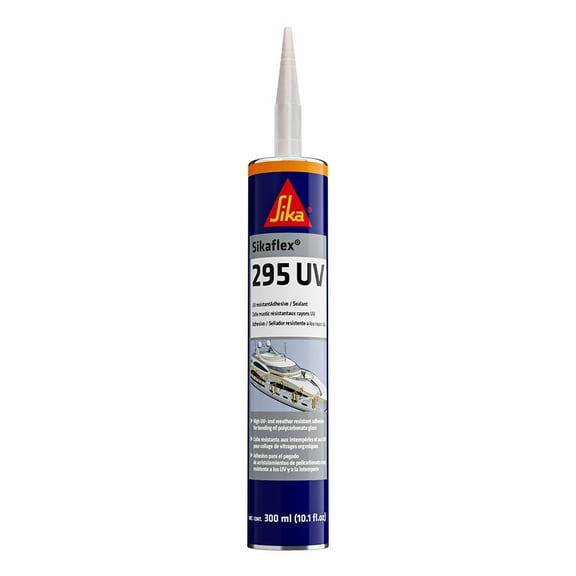Sika Sikaflex® 295 UV - White - 10oz Tube w/Nozzle | Bundle of 2