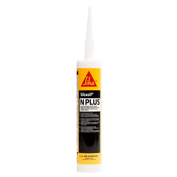 Sika Sikasil®-N Plus White 10oz w/Nozzle | Bundle of 2