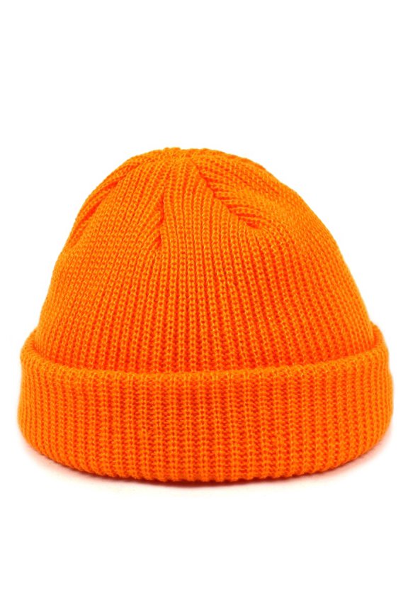 Acrylic Ingots Needle Wool Hat Men And Female Fashion Melon Skin Hats Fluorescent Multi -Color Knitted Hooded Ladies Keep Warm Hat