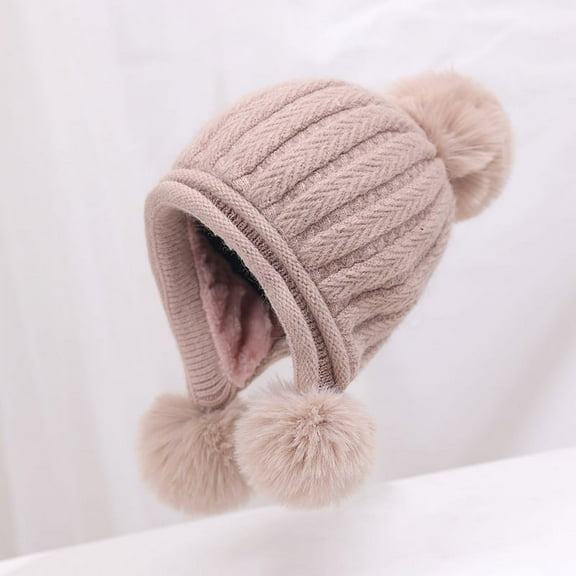 SikaFu Autumn And Winter Big Head Circumference Warm Wool Cap Ladies Silver Line Knitted Caps Thicken Plus Velvet Warm Hair Ball Hats