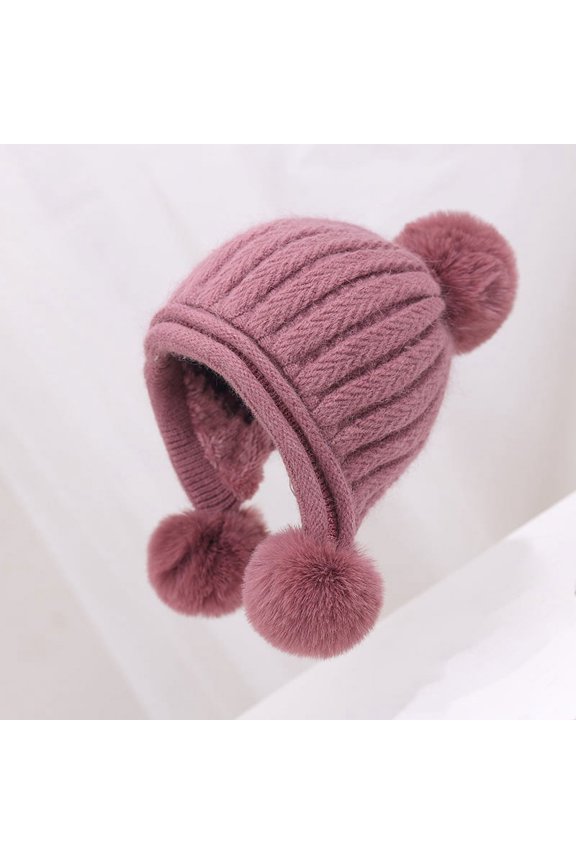 Autumn And Winter Big Head Circumference Warm Wool Cap Ladies Silver Line Knitted Caps Thicken Plus Velvet Warm Hair Ball Hats