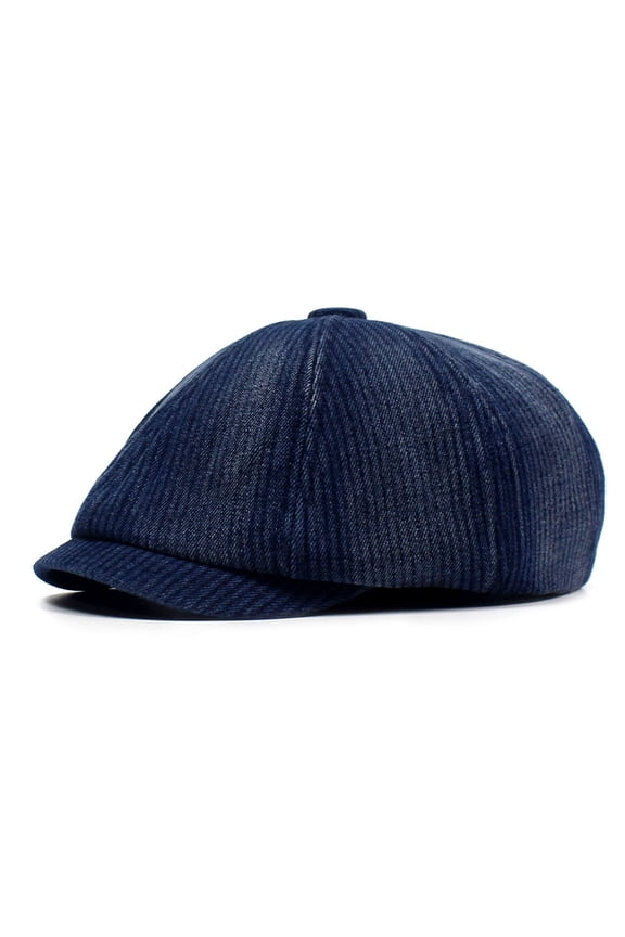 Autumn And Winter Cotton Thickened Velvet Inner Berre Hat Fashion Water Washing Eight Hats, Men And Women Retro Literary Peak Caps