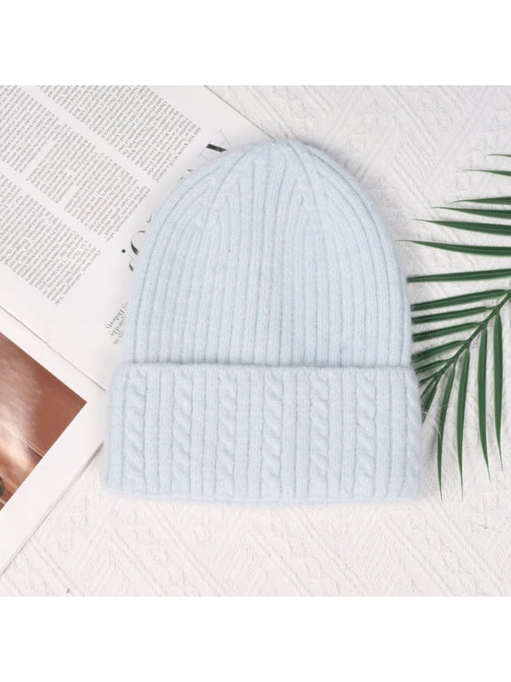 Autumn And Winter Cross -Border Alphabet Show Face, Small Wool Hat Female Warm New Big Head Enclosure Hats