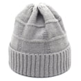 thumbnail image 1 of SikaFu Autumn And Winter Wool Hats And Hats, Ladies Knit Caps Rolled Wool Hat Casual Warm Hat, 1 of 9