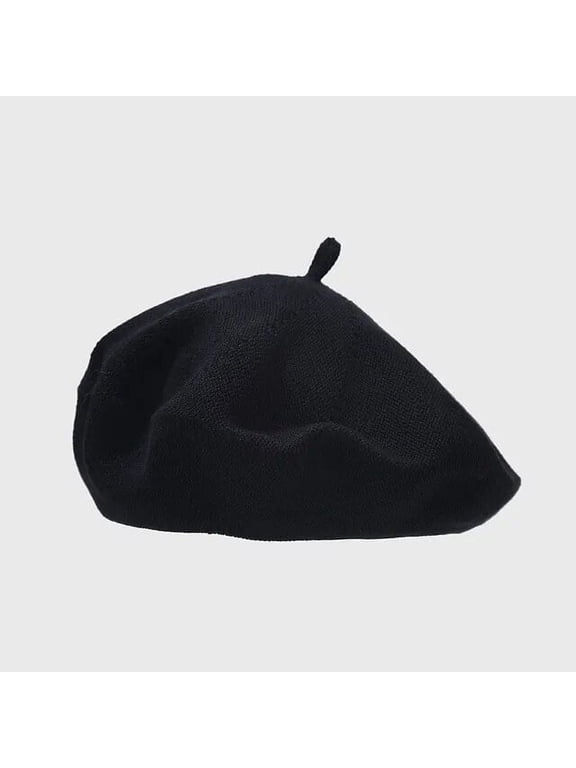 Autumn Solid Color Cotton Beret Painter Hat Octagonal Cap for Women and Girl 04