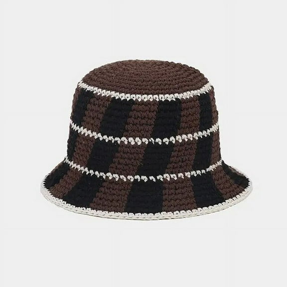 SikaFu Autumn Winter Cotton Patchwork Warm Fisherman Hat Bucket Hat Outdoor Travel Sun Cap For Girl And Women 201