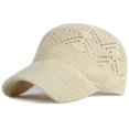 thumbnail image 1 of SikaFu Baseball Cap Spring Summer Caps for Men Women Breathable Hollow Adjustable Snapback Cap Male Female Knitted Baseball Hats, 1 of 6