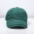 thumbnail image 1 of SikaFu Baseball Hat Female New Spring And Summer Wild Soft Top Hip Hip Hip Hip -Hop Hats Outdoor Student Retro Personality Broken Hole Shading Cap, 1 of 9