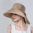 thumbnail image 1 of SikaFu Beach Visor Ponytail Cap Summer Sun Hat for Women Outdoor Neck UV Protection Cycling Fishing Fisherman Hat Big Brim Bucket Hat, 1 of 6