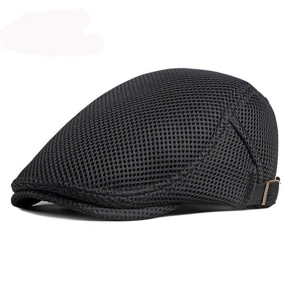 SikaFu Beret Breathable Spring Summer Mesh Cap Men Women Sun Hat Adjusted Ivy Newsboy Flat Cap Beret Hat Cabbie Driver Beret Cap