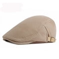 thumbnail image 1 of SikaFu Beret Breathable Spring Summer Mesh Cap Men Women Sun Hat Adjusted Ivy Newsboy Flat Cap Beret Hat Cabbie Driver Beret Cap, 1 of 6