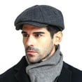 thumbnail image 1 of SikaFu Beret Cap Autumn Winter Hat Men Women Octagonal Newsboy Flat Cap Male Female Vintage Wool Beret Hat Berets for Men Women, 1 of 6