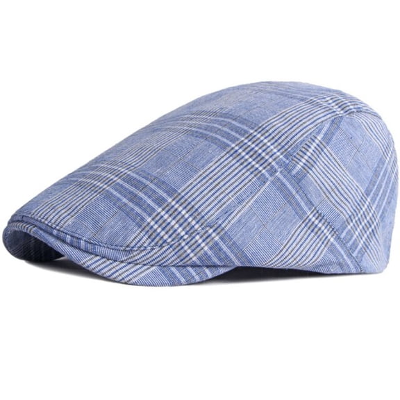 SikaFu Beret Cap Men Women Adjustable Plaid Ivy Newsboy Flat Cap Male Female Spring Summer Beret Hat Vintage Beret for Men Women