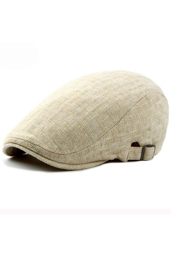 Beret Cap Men Women Beret Spring Summer Cap Hat Unisex Adjustable Newsboy Ivy Flat Cap Male Female Cotton Linen Beret Hat