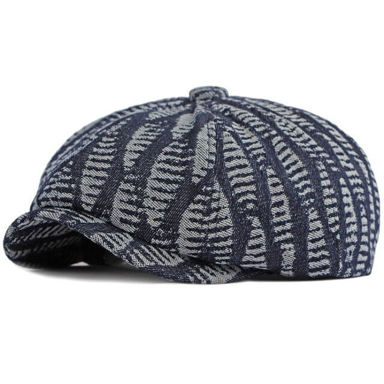 Octagonal Berret SikaFu Beret Cap Men Women Cotton Denim Beret Hat Male Female Spring ...