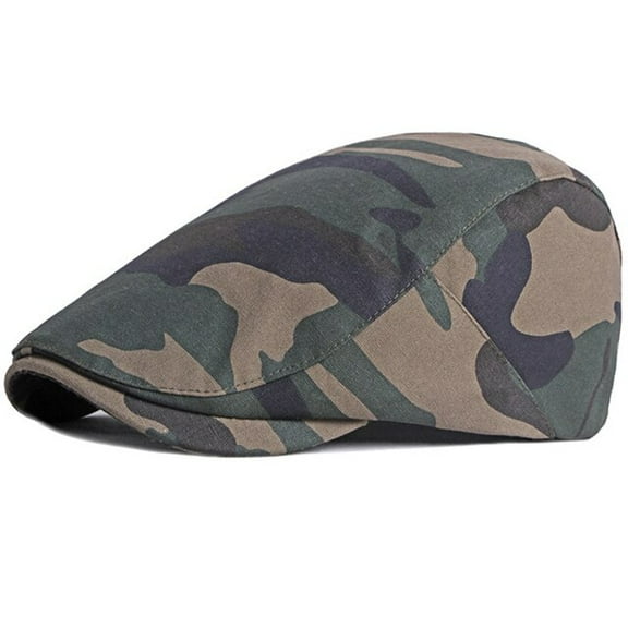 SikaFu Beret Cap Men Women Spring Summer Camouflage Cap Hat Adjsutable Ivy Newsboy Flat Cap Male Female Beret Hat Berets for Men