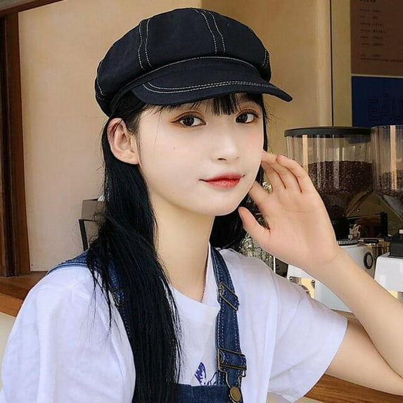 SikaFu Beret Cap New Spring Summer Hat Men Women Beret Vintage Octagonal Newsboy Cap Ladies Solid Plain Artist Painter Beret Hat