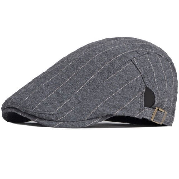 SikaFu Beret Cap Spring Summer Caps for Men Women Adjustable Striped Ivy Newsboy Flat Cap Male Female Arist Painter Hat Berets