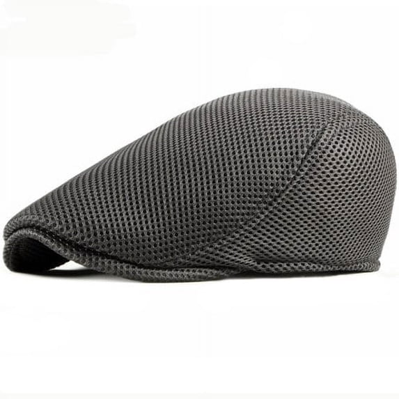 SikaFu Beret Cap Spring Summer Sun Hats for Men Women Artist Painter Flat Cap Solid Plain Breathable Mesh Cap Vintage Men Berets