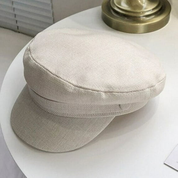 SikaFu Beret Cap Vintage Men Women Cap Hat Spring Autumn Linen Flat Newsboy Cap Artist Painter Sailor Captain Caps Casual Berets