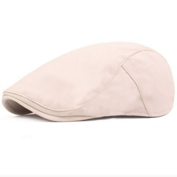 SikaFu Beret Men Women Cap Vintage Artist Painter Hat Solid Plain Adjusted Beret Cap Retro Cotton Beret Hat Newsboy Ivy Flat Cap
