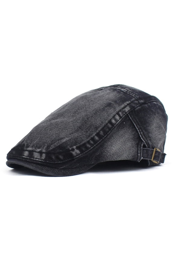 Beret Washed Denim, Pure Cotton Duckbill Hat, Fashionable And Casual Light Board Couple Hat, Classic Forward Hat For