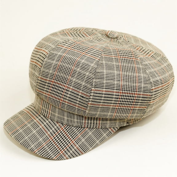 SikaFu Berets With Artistic And Retro Accents, Plaid Patterns, And Versatile British Octagonal Hats For Men And Women, Fashionable Painter Hats, Duck Tongue Hats, Trendy Trend