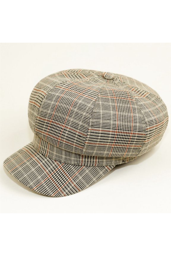 Berets With Artistic And Retro Accents, Plaid Patterns, And Versatile British Octagonal Hats For Men And Women, Fashionable Painter Hats, Duck Tongue Hats, Trendy Trend