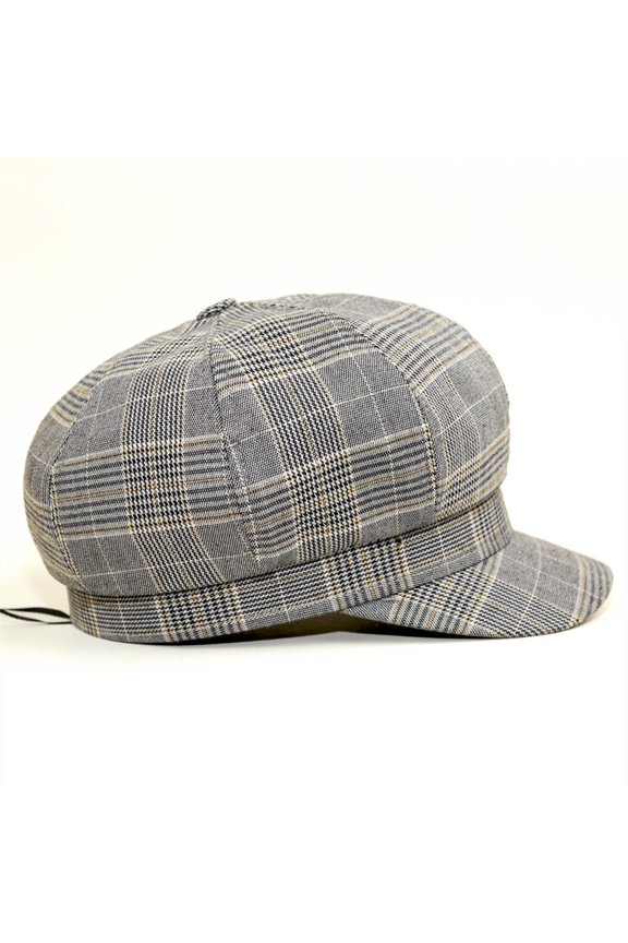 Berets With Artistic And Retro Accents, Plaid Patterns, And Versatile British Octagonal Hats For Men And Women, Fashionable Painter Hats, Duck Tongue Hats, Trendy Trend