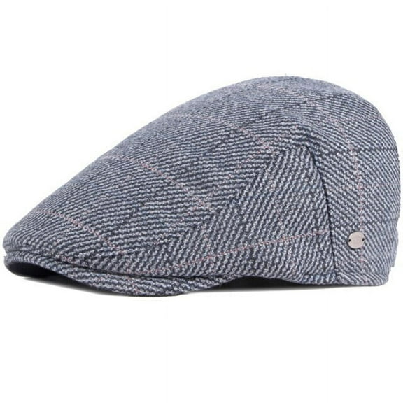SikaFu Berets Autumn Winter Cap Hat Men Women Plaid Ivy Newsboy Flat Cap Male Female Artist Painter Beret Hat Adjusted Beret Cap
