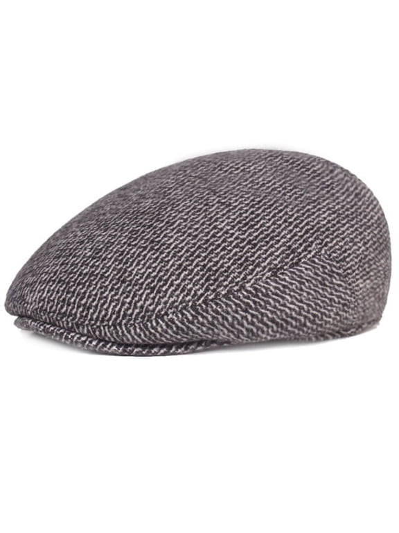 Berets Men Autumn Winter Hat Warm Male Earflap Cap Vintage Ivy Newsboy Flat Cap Elder Man Dad Hat with Ear Flap Beret Cap