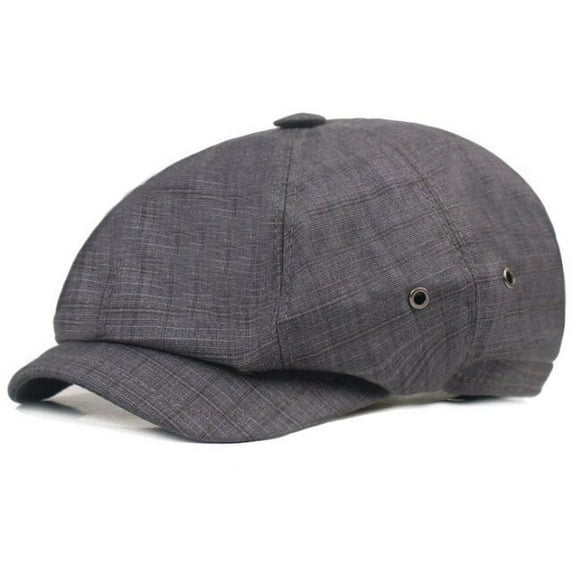 SikaFu Berets Men Women New Plaid Octagonal Newsboy Cap Male Female Retro Plaid Beret Hat Breathable Beret Cap Hat for Men Women
